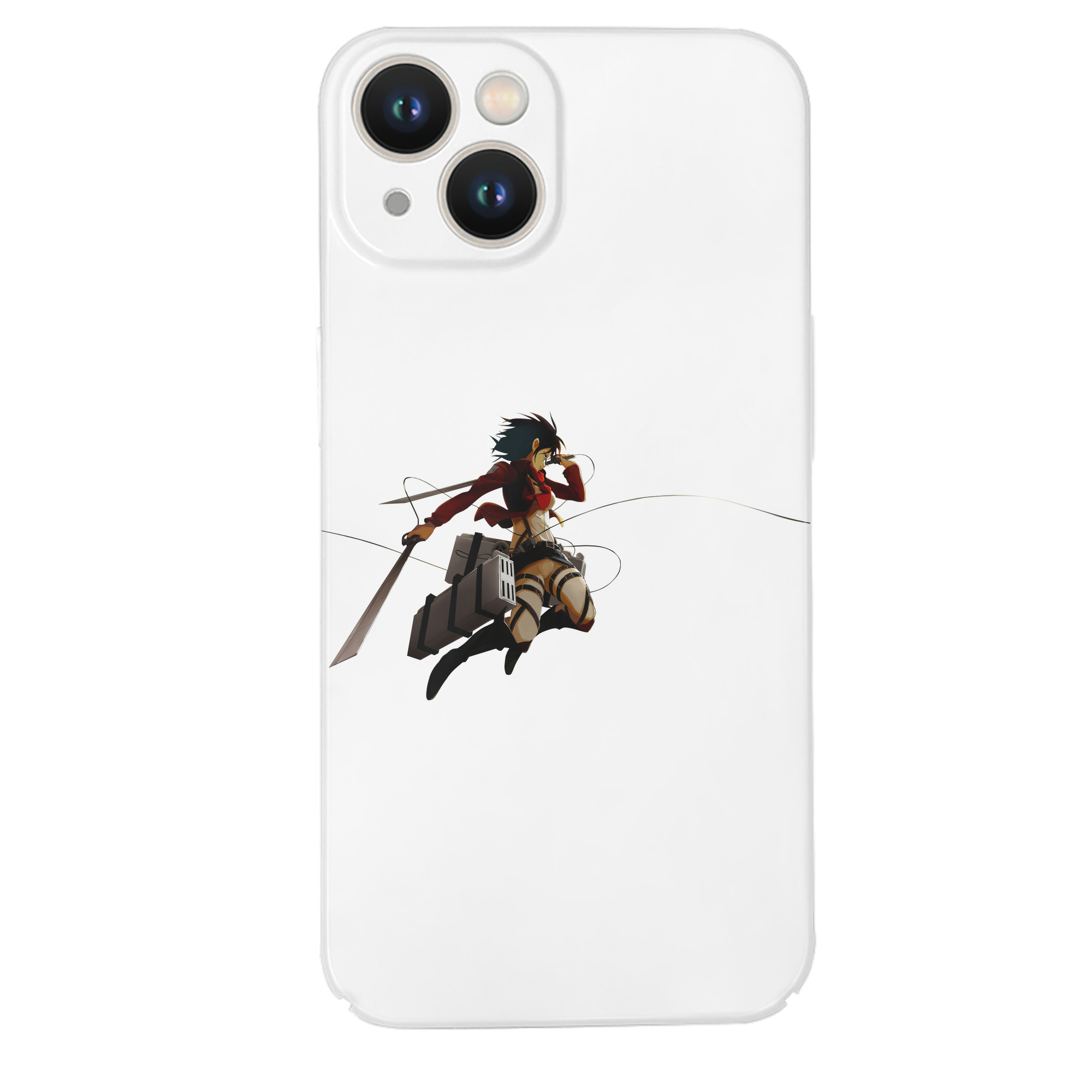（画像用） 進撃の巨人 ミカサ·アッカーマン Attack on Titan Mikasa Ackerman 【iPhone 14シリーズ対応】ハードケース
